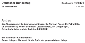 mahnm-antr LINKE-Antrag zum Bundeswehr-Ehrenmal (PDF)